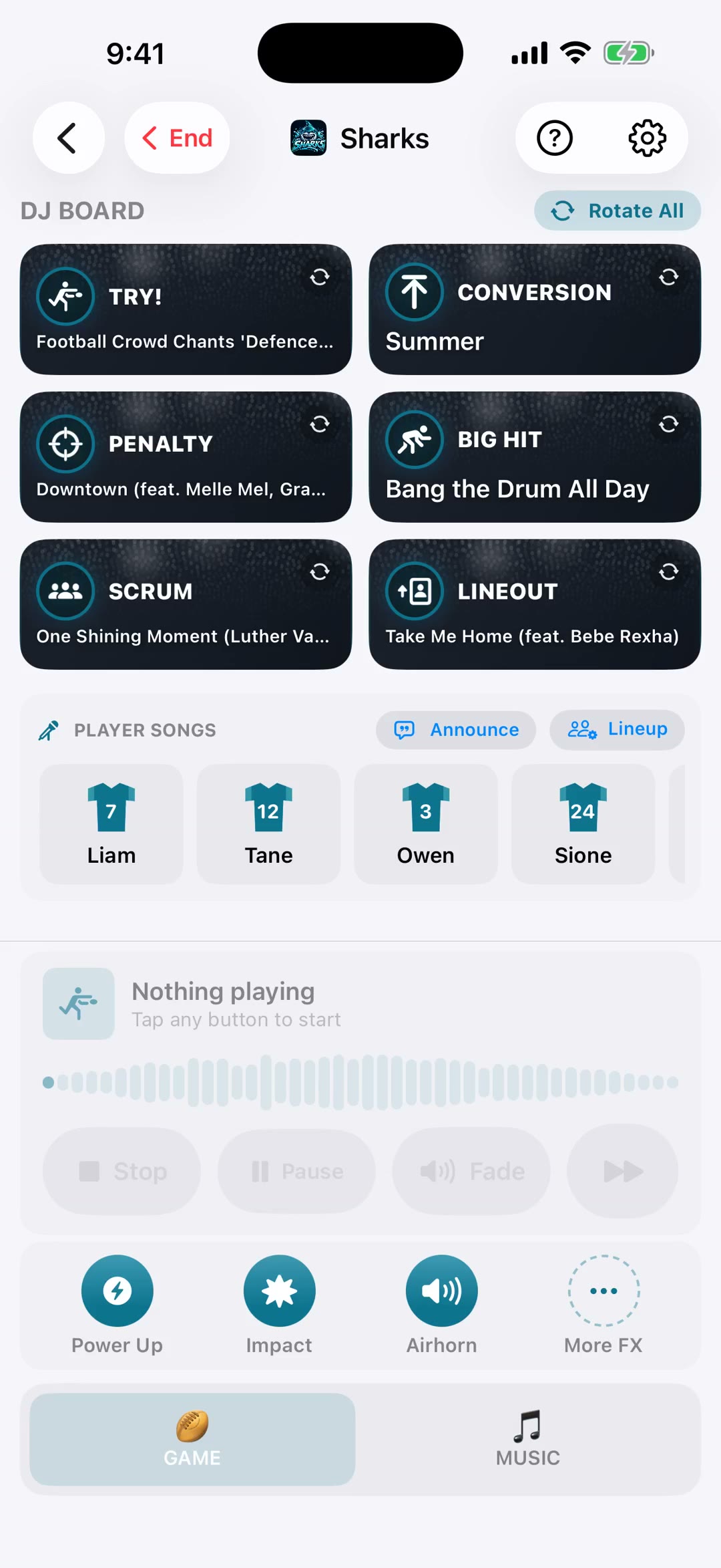 Rugby Game Day