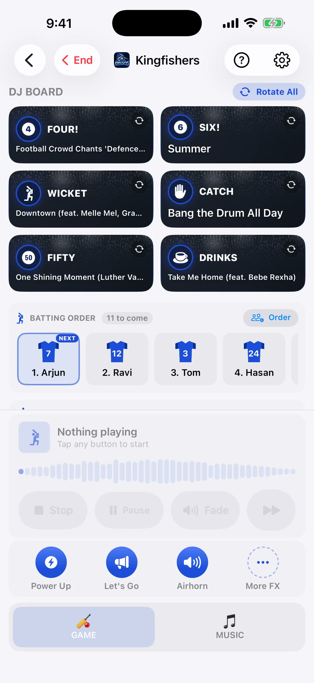 Cricket Game Day