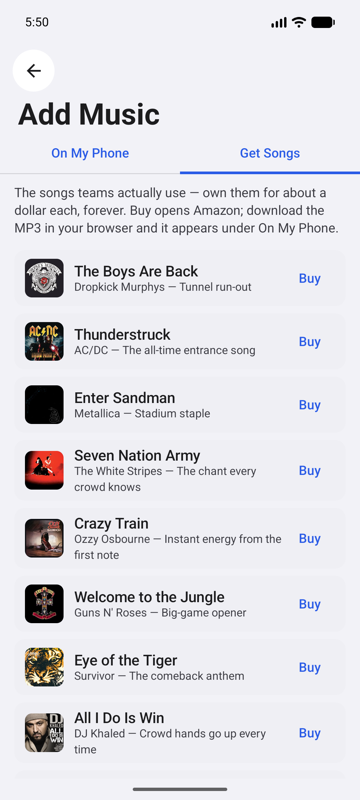 Songs worth owning